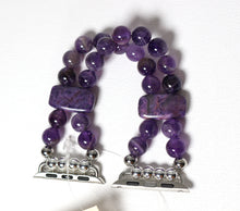 Load image into Gallery viewer, Amethyst and Crazy Lace Agate Bracelet Watch Band for Apple Watch
