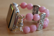 Load image into Gallery viewer, Watch Band for Apple Watch, Pink Jade Gemstones
