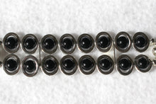 Load image into Gallery viewer, Silver Ovals and Black Beads Watch Band for Apple Watch
