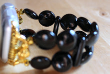 Load image into Gallery viewer, Watch Band for Apple Watch, Black Onyx Circles Bracelet
