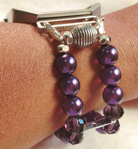 FITBIT Blaze Watch Band, Purple Pearls