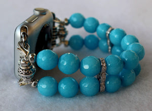 Watch Band Aquamarine Jade