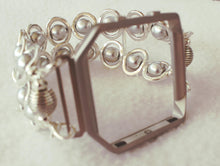 Load image into Gallery viewer, FITBIT Blaze Watch Band, Silver Ovals and Silver Beads
