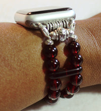 Load image into Gallery viewer, Garnet Red Beads, Watch Band for Apple Watch

