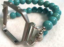 Load image into Gallery viewer, FITBIT Blaze Watch Band, Turquoise Howlite Beads
