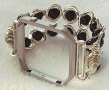 Load image into Gallery viewer, FITBIT Blaze Watch Band, Silver Ovals and Black Beads
