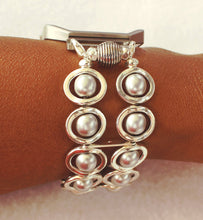 Load image into Gallery viewer, FITBIT Blaze Watch Band, Silver Ovals and Silver Beads
