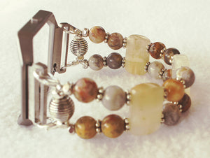 FITBIT Blaze Watch Band, Crazy Agate and Yellow Agate