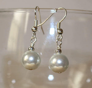 Necklace White Pearl Bib Necklace, Choker Bib Necklace White