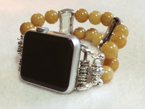 Watch Band for Apple Watch Natural Yellow Jade