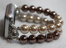 Load image into Gallery viewer, Watch Band for Apple Watch, Brown and Beige Pearl
