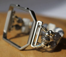 Load image into Gallery viewer, FITBIT Blaze Watch Band, White and Gray Howlite
