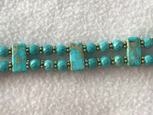 Watch Band for Apple Watch, Aqua Jasper and Turquoise