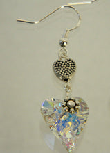 Load image into Gallery viewer, Dangle Earrings, Wild Heart Crystal Earrings

