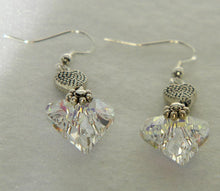 Load image into Gallery viewer, Dangle Earrings, Wild Heart Crystal Earrings
