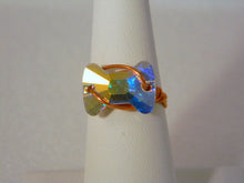 Load image into Gallery viewer, Bow Tie Crystal Copper Ring, Copper Ring, Crystal Ring
